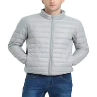 GLONME stand-up ovratnika Omotači muški duks zimska topla odjeća casual jakna sa patentnim zatvaračem