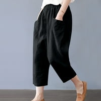 Azrijske pantalone za žene, žene plus veličine hlače modne žene ljetne casual labavo pamuk i posteljina