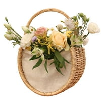 Ankishi polukružna korpa za cvijeće voćne košarice Prijenosne ručne košarice za vjenčanje aranžmana za sadnju kućnog uređenja za pohranu