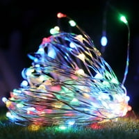 Operirana bajka, utikač u FT LED vodootporni gudački svjetla, ukrasna žica bakrene žice za spavaću sobu zatvoreni božićni vjenčani zabava popločani prozor Dekor, višebojni