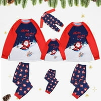 I hlače odjeća za snjegović pajama koji odgovaraju set tiskani obiteljski božićni vrhovi