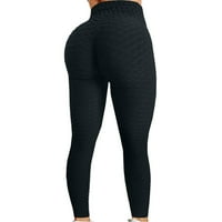 Joga hlače sa džepovima za žene djevojke joge hlače veličine 14- struka trčeći visoko fitnes ženske