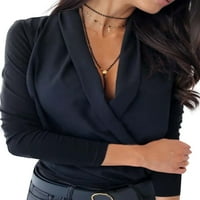 Julycc ženski poprečni bluza s dugim rukavima