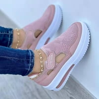 Proljetna ljetna mreža prozračne ružičaste cipele za žene Flats Božićne veličine 40