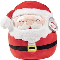 Squishmallow 12 Santa Claus - Božićni zvaničnik Kellytoy - sladak i meki odmor pliša