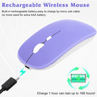 2.4GHz i Bluetooth punjivi miš za igranje Bluetooth bežičnog miša za mlade za laptop MAC iPad Pro računarski
