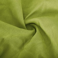 Lydiaunistar vrijeme i trupe Hlače čišćenje modne žene Ljetna casual labava pamučna i posteljina džepa čvrste pantalone hlače zeleno
