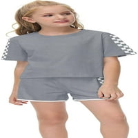Sherrylily Kid ljetna sportska majica i kratke hlače Postavljeni ispis odjeće za djevojke TrackSit