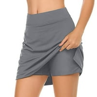 Trčanje suknje za žene Workout Yoga mini suknja Atletska klizačka suknja sa kratkim suknje za žene
