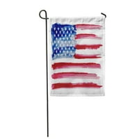 Patriotska američka akvarel zastava u SAD-u grafički stara vrtna zastava ukrasna zastava kuće baner