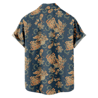Paisley uzorak za ispis majica meki prednji gumbi vrh za ljeto sa džepom prsa