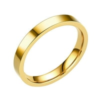 Chaolei prsten za žene Trendi od nehrđajućeg čelika Čvrsti prstenovi za vjenčani prstenovi za žene prstenovi