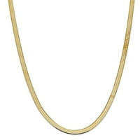 14k žuto zlato svilenkasto-ogrlica sa ogrlicama od sitnice -30
