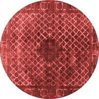 Ahgly Company u zatvorenom okruglom sažetkom Crvene suvremene prostirke, 8 'kruga