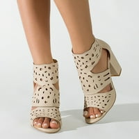 bvgfsahne ženske sandale modni ljetni novi uzorak Jednostavna četvrtasta peta gusta potpetica nazad