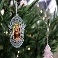 Spomen-viseći fotografiju ukras ornament sa Easel - poklon za beješanje za porodicu, prijatelja ili