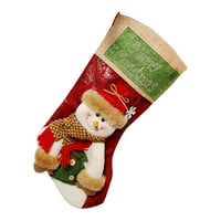 Božićni dekor promocija Božićna ornament siva božićna čarapa poklon torba Privjesak poklon