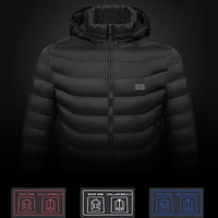 Duksevi za muškarce Električna jakna USB topliji jakne sa kapuljačom kaput Unise punjivo grijanje Zip