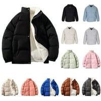 Zimski kaputi za muškarce Casual Solid stalk ovratnik zipper-zimska zimska jakna s dugim rukavima