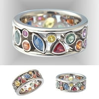 Ženski prsten za prste Geometrijski uzorak šupljih najnovijeg nakita nakita