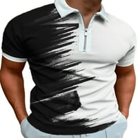 Haite Muškarci Golf polo majica s kratkim rukavima ljetni casual rever V vrat majice