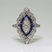 Tkinga modni okrugli rez Moissite Platinum pozlaćeni venčani prsten srebra za žene za žene, obećavaju