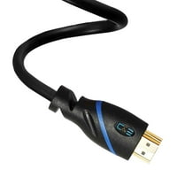 80ft brzi HDMI kabl mužjak za muški sa Ethernet crni ugrađeni signalni pojačivač, podržava 4K 30Hz,