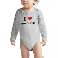 Heart Honolulu vole bebu dugim skakačima novorođene odjeću