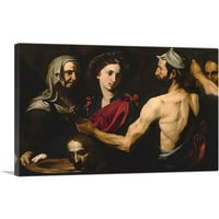 Salome sa šefom svetog Jovana The Baptist Canvas Art Print by JUSEPE DE RIBERA - Veličina: 26 18