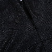 Shpwfbe Ženske haljine haljina s dugim rukavima za žene crne haljine Žene Sefunds V-izrez dugih rukava