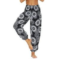 Yubatuo pantalone za žene Ležerne prilike labave joge pantalone Baggy casual cvjetovi ženske hlače