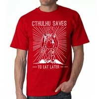 Warpo Cthulhu štedi muškarce crvena majica nove veličine 2xl, muško xx-vell