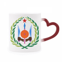 Džibuti National Emblm Simbol Simbol hladnjaka Crvena boja Promjena kamenbere