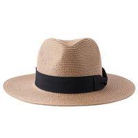 Binpure ženske strave Fedora šešir za šetnju širokim brimanama na plaži sa lukom sa lukom