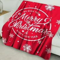 Fusipu Mekani ugodan pokrivač Christmas Design Flannel Fleece bacajte pokrivač mekani ugodan izdržljiv