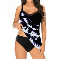 Yubnlvae Ženski veliki bikini set digitalni print Suspender Beach Split majica Materijal: 70% Poliester,