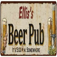 Ellisovi pivski pub Man Cave bar Decor Poklon znak 108240053161