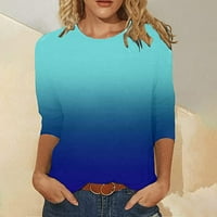 Rukav vrhovi modni vrat otisnuta dugačka bluza srednje t žene bluze casual majica ženske majice bluze