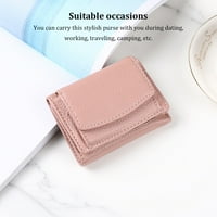 Prijenosni ženski kožni novčanik Jednostavni dizajn Sklopivi promjena torbica za kupovinu držača za