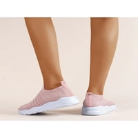 Oucaili Ženske tenisice za čarape Mrežasti stanovi za hodanje cipele od pune boje Knez gornja ležerna