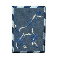 Giraffe Outline na traper patch jean badge vezeno željezo na Applique