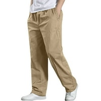 Aloohaidyvio teretni pantalone za muškarce, muške teretne hlače Slim ravno hlače, casual vanjskih sportskih