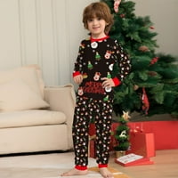 Yuanyu veseli božićni svjetlizirni odmor Božićne božićne pidžame odrasli muški ženski dječji sažetak, roditelj-dijete opremljene dvodijelnim padžamima