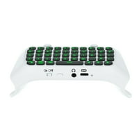 Caroomhouse Gaming tastatura sa zelenim pozadinskom osvjetljenjem ergonomskim tastaturama sa tastaturama za leđa bežična pozadinska pozadinska tastatura sa elitom za PS za udoban