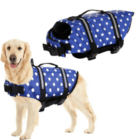 Jakna za spašavanje pasa, lagana visoka plutača za ljubimcu za ljubimce za kućne ljubimce za pse za plivanje i čamac - plava