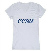 Republički 555-113-HGY- Central Connecticut Državni univerzitet Womens Script majica, Heather Grey -