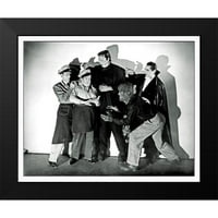 Hollywood Photo Archive crna moderna uokvirena muzejska umjetnost tisak pod nazivom - Abbott i Costello