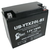 -YTX20L-BS Zamjena baterije za moto guzzi NT CC motocikl - tvornički aktivirani, bez održavanja, motociklistička