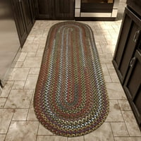 Dragi kamen izrađen u SAD-u pletenica šarena kuhinja dnevni boravak tepih peridot 4 '6'