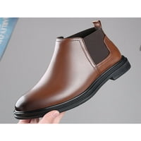 Ferndule muškarci pokazivali su toe chelsea boot hodanje protiv klizanja vodootporne čizme casual elastične